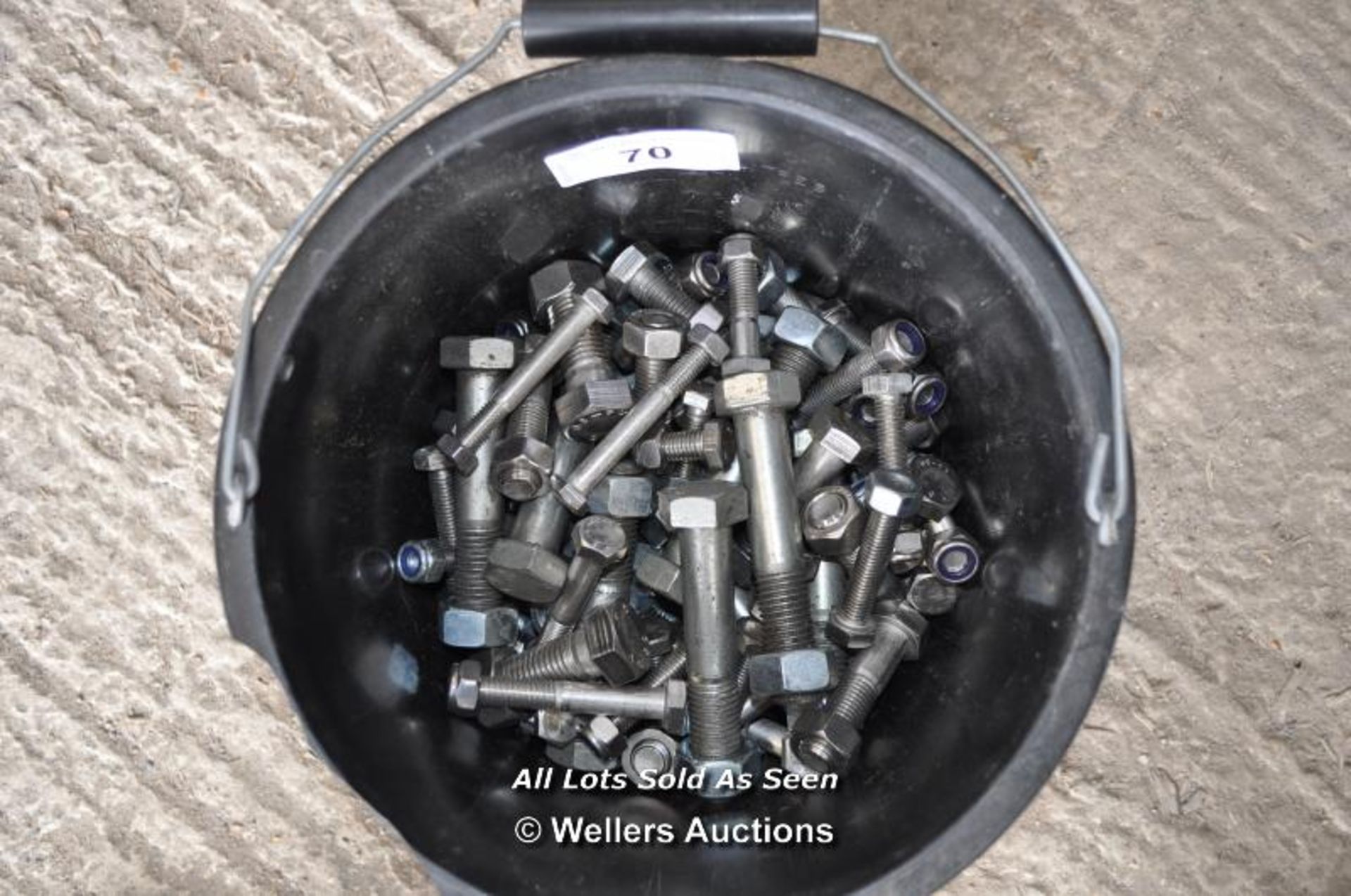 BUCKET FULL OF NEW BOLTS - Image 2 of 2