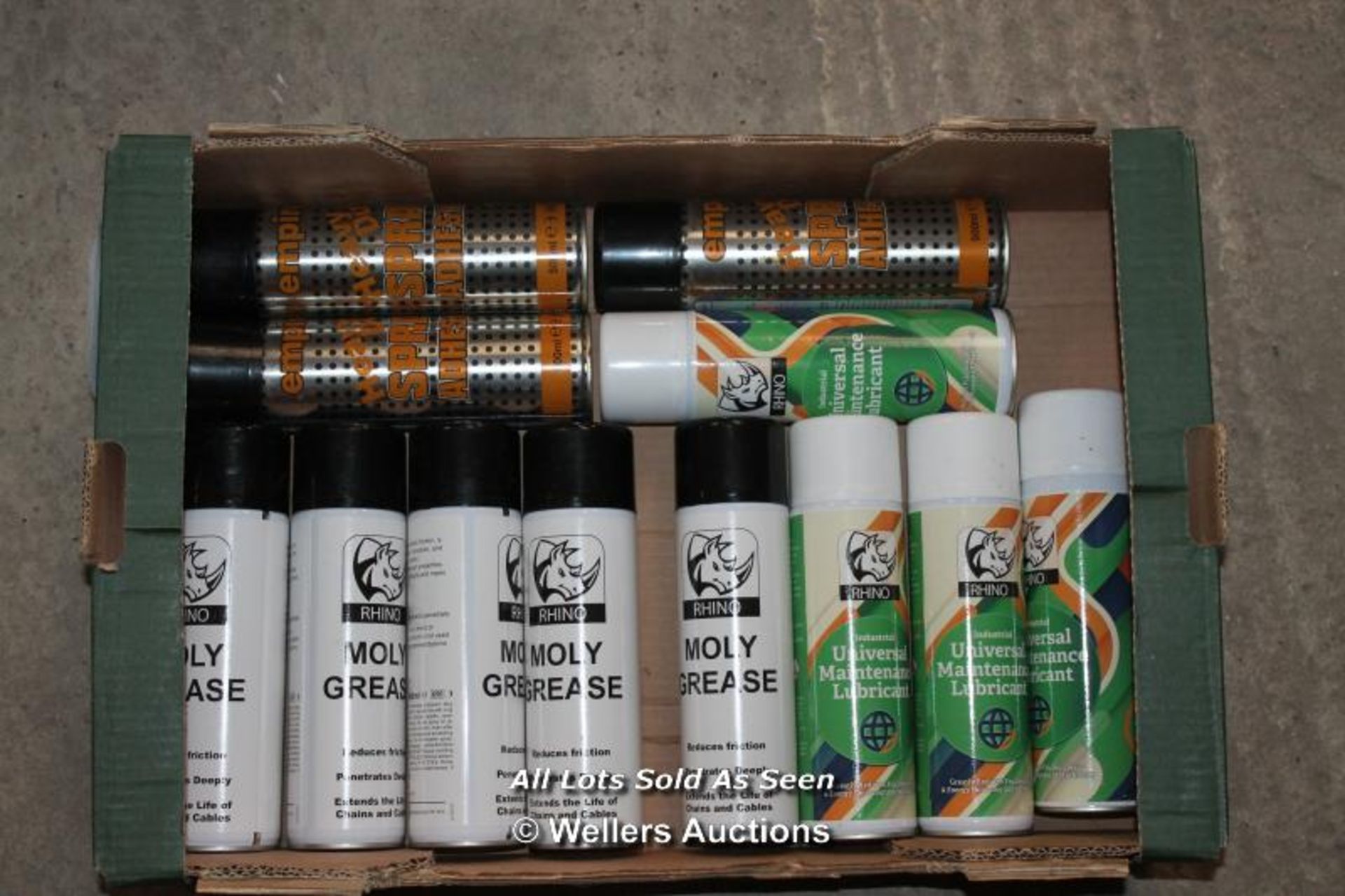 CRATE OF GREASE LUBRICANT AND ADHESIVE