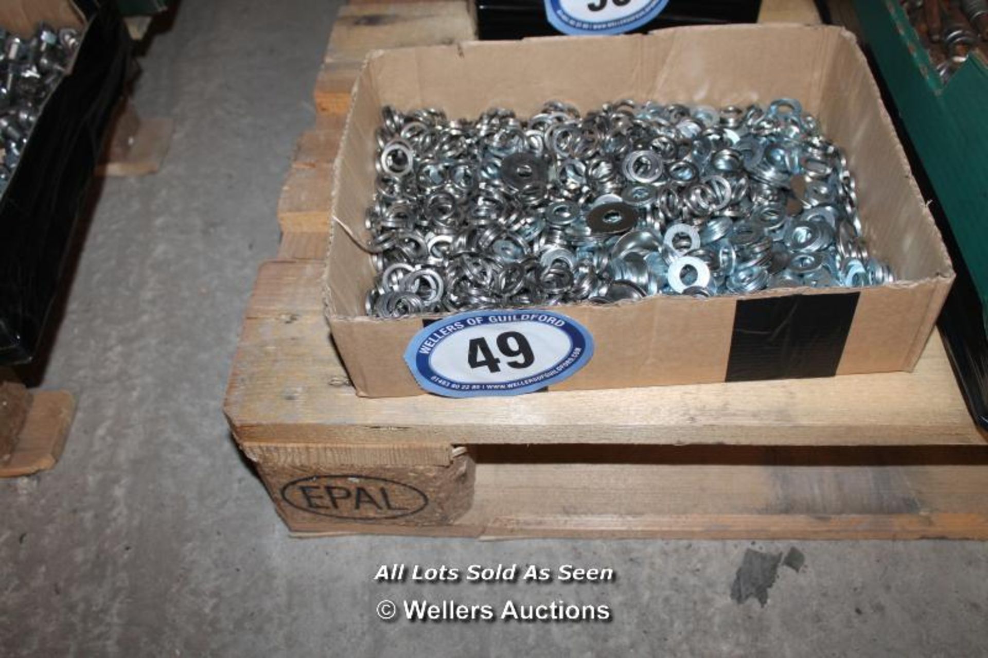 CRATE FULL OF VARIOUS WASHERS ETC - Image 2 of 2