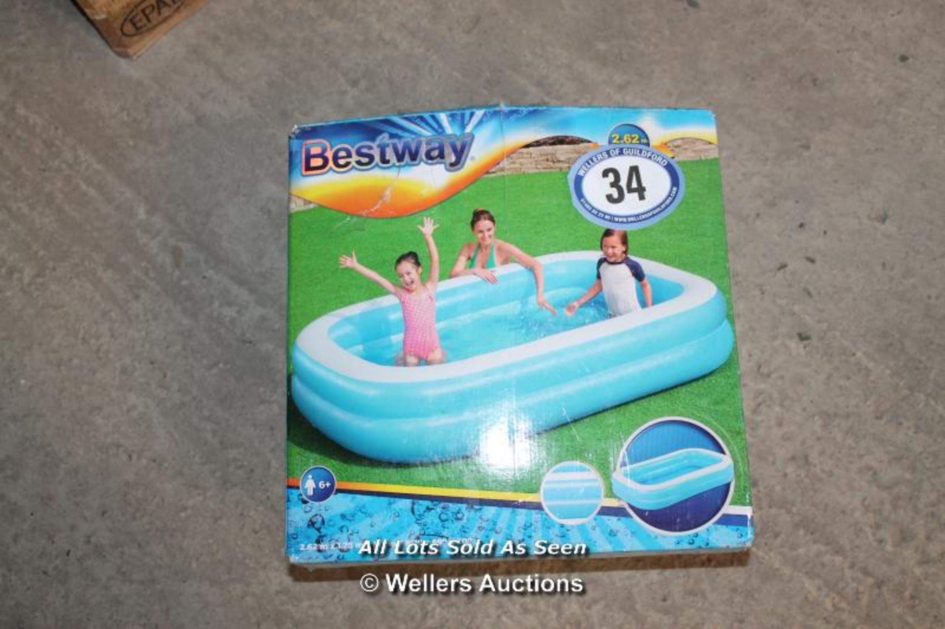 BESTWAY 2.62 METRE PADDLING POOL