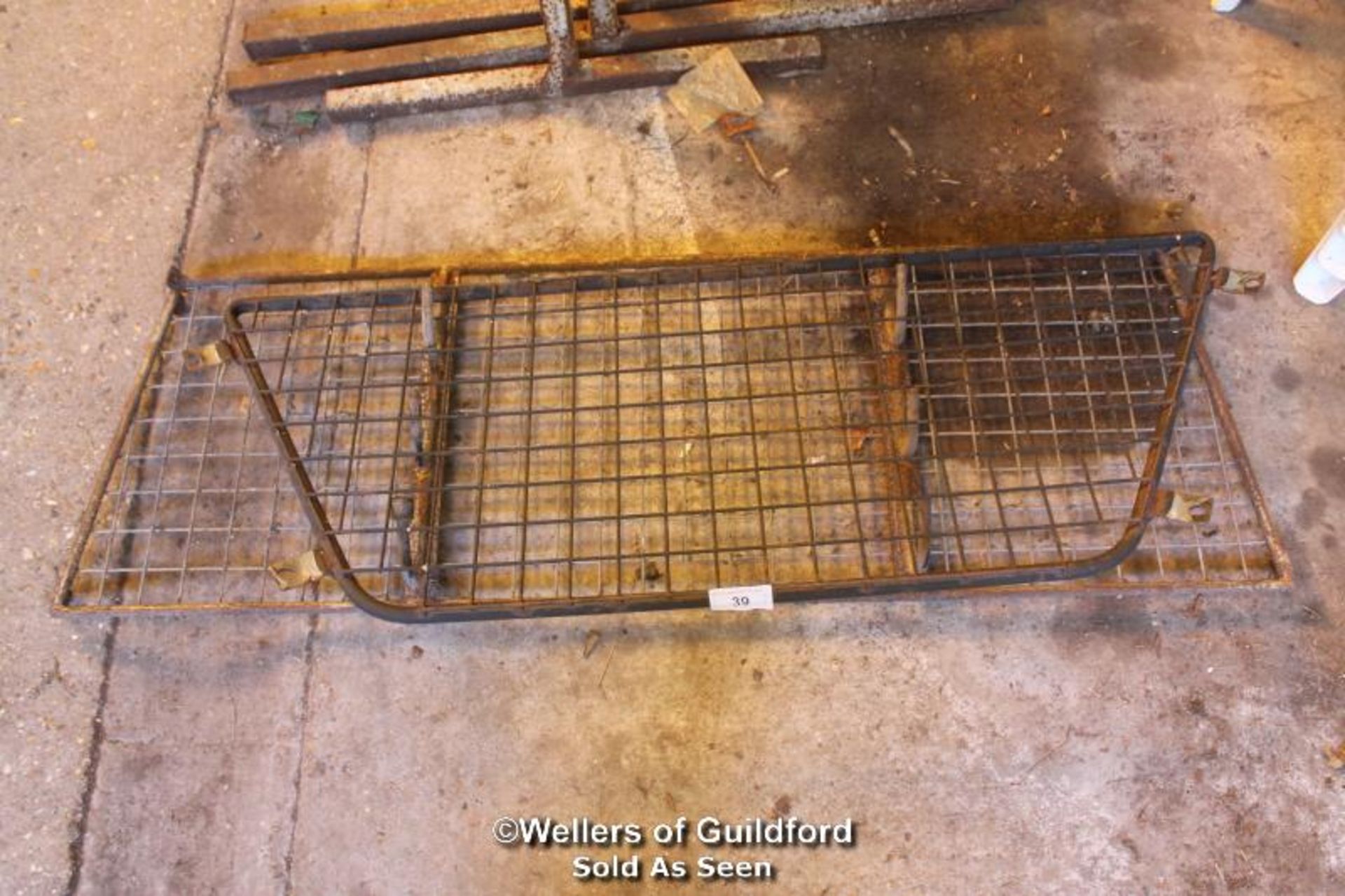 OLD WROUGHT IRON RACK AND GUARD