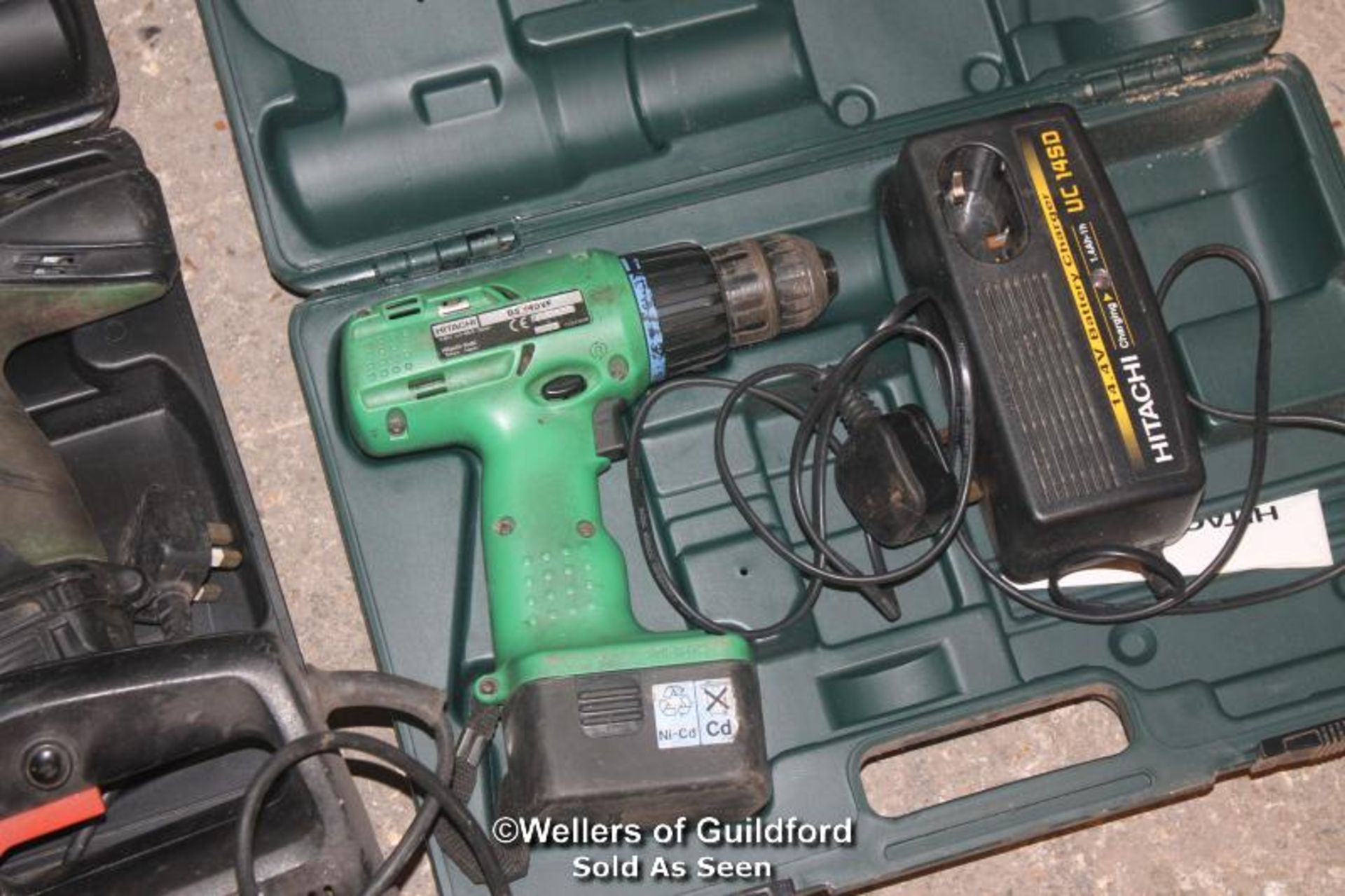 "HITATCHI DV18DVC2 DRILL WITH BATTERY AND CHARGER - HITATCHI D514DF DRILL WITH BATTERY AND - Image 3 of 4