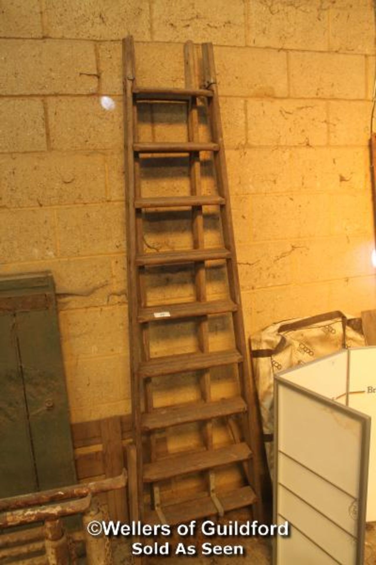 VINTAGE EXTENDING LADDER