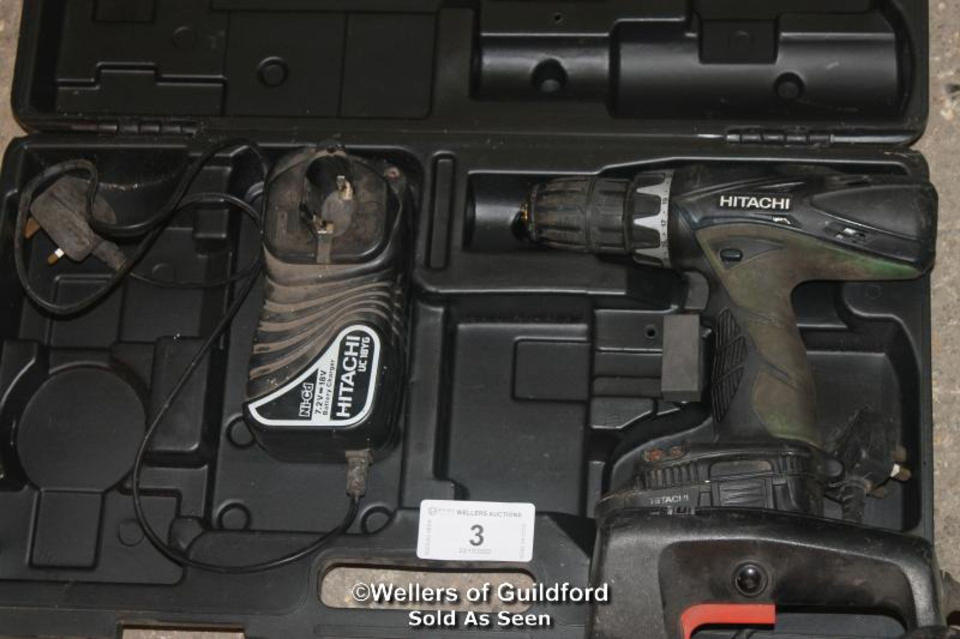 "HITATCHI DV18DVC2 DRILL WITH BATTERY AND CHARGER - HITATCHI D514DF DRILL WITH BATTERY AND - Image 2 of 4