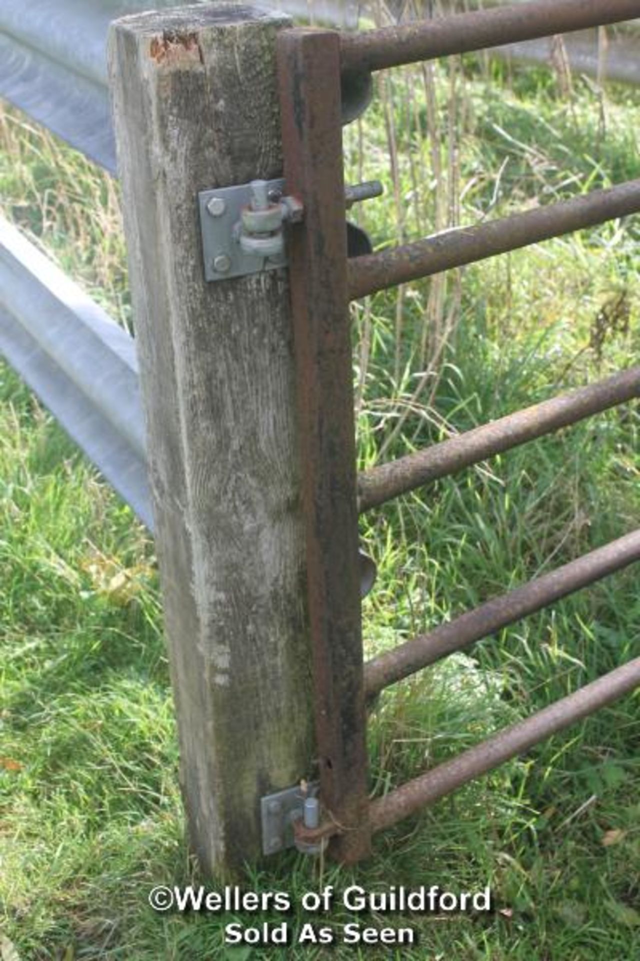 CATTLE CRUSH AND GATE (APPROX 9') - BUYER TO DISMANTLE - LOCATED IN FIELD - Image 4 of 5