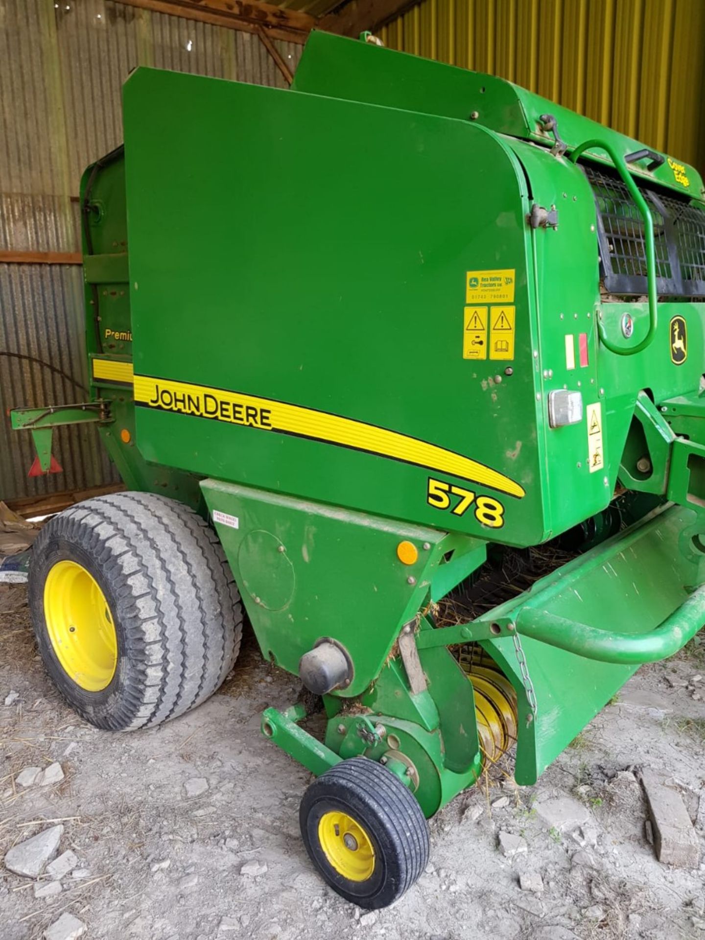 2009 JOHN DEERE 578 PREMIUM ROUND BALER 11300BALES (APPROX) ON FARM SINCE NEW