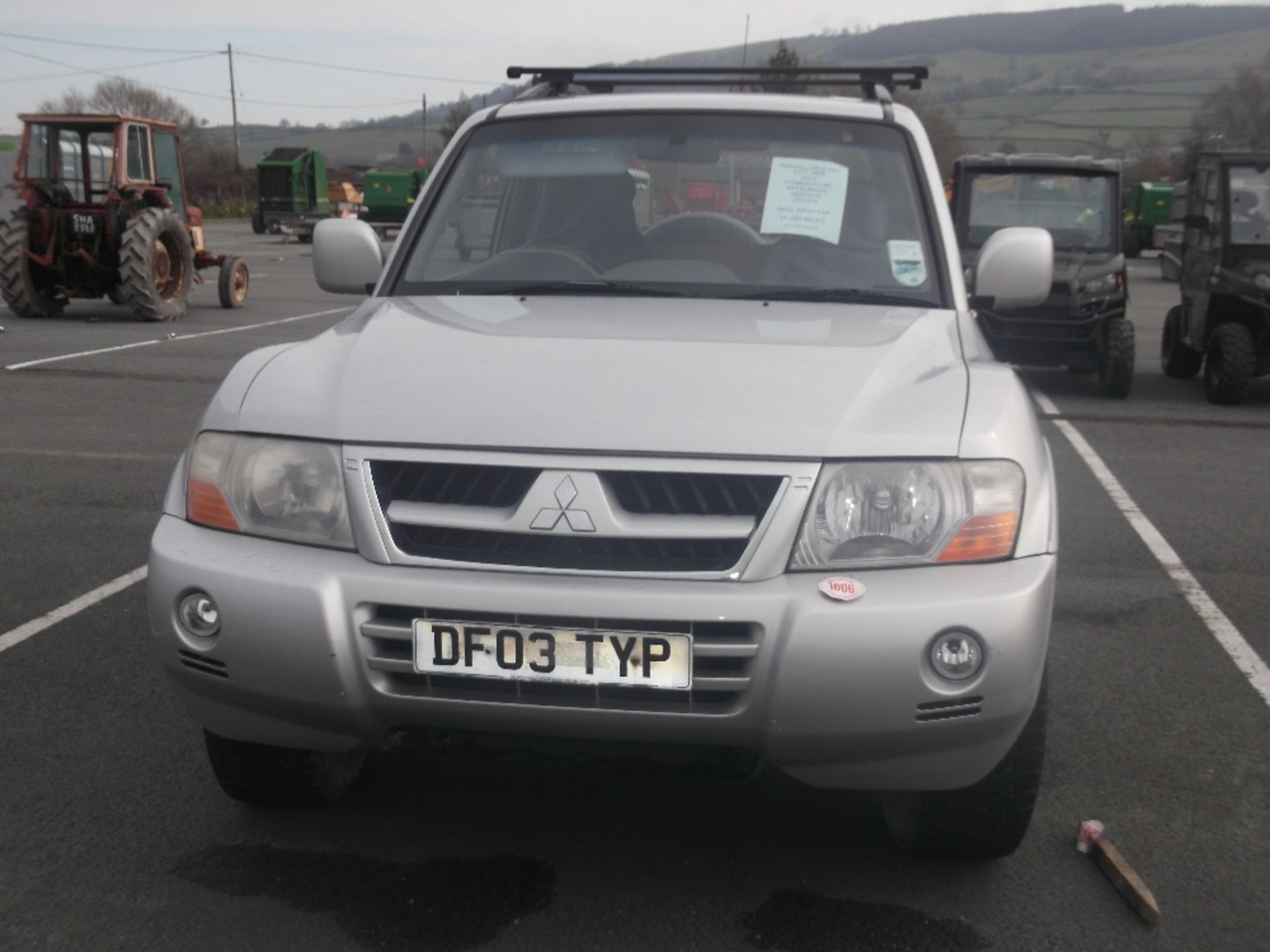 2003 COMMERCIAL MITSUBISHI SHOGUN SILVER REG DF03TYP, 77203 MILES