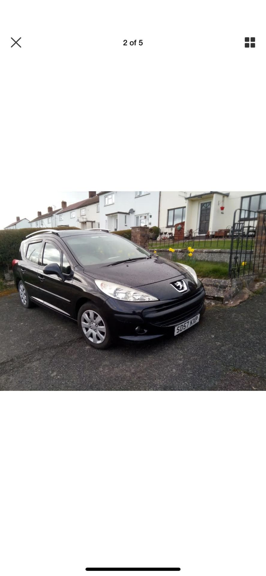 PEUGEOT 207 ESTATE CAR (57 PLATE)