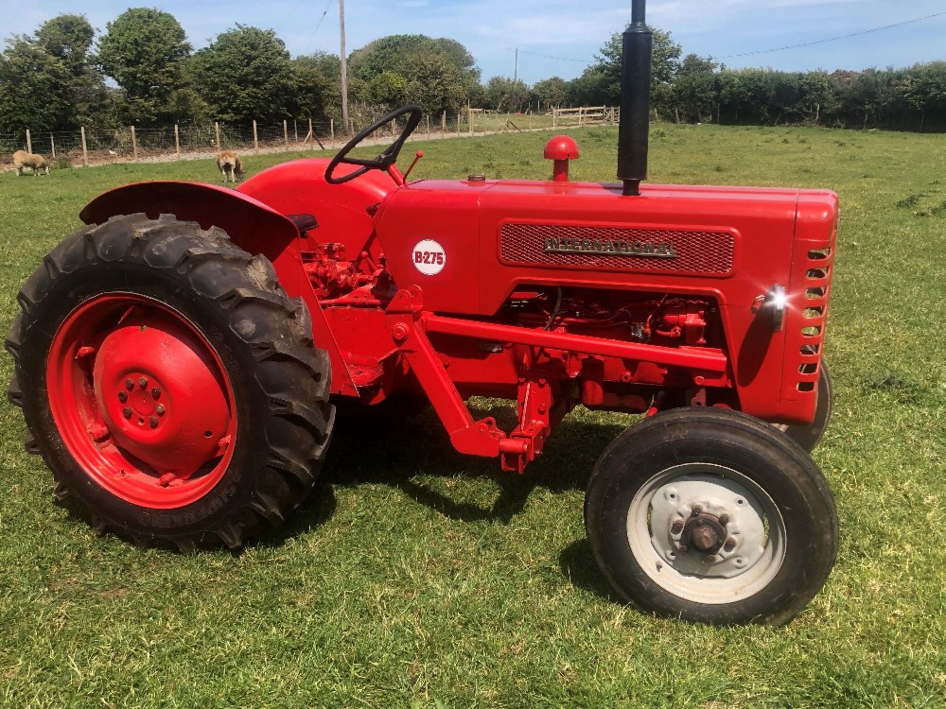 INTERNATIONAL B275 TRACTOR WITH ORIGINAL ANGLESEY REG PLATE - Image 4 of 4