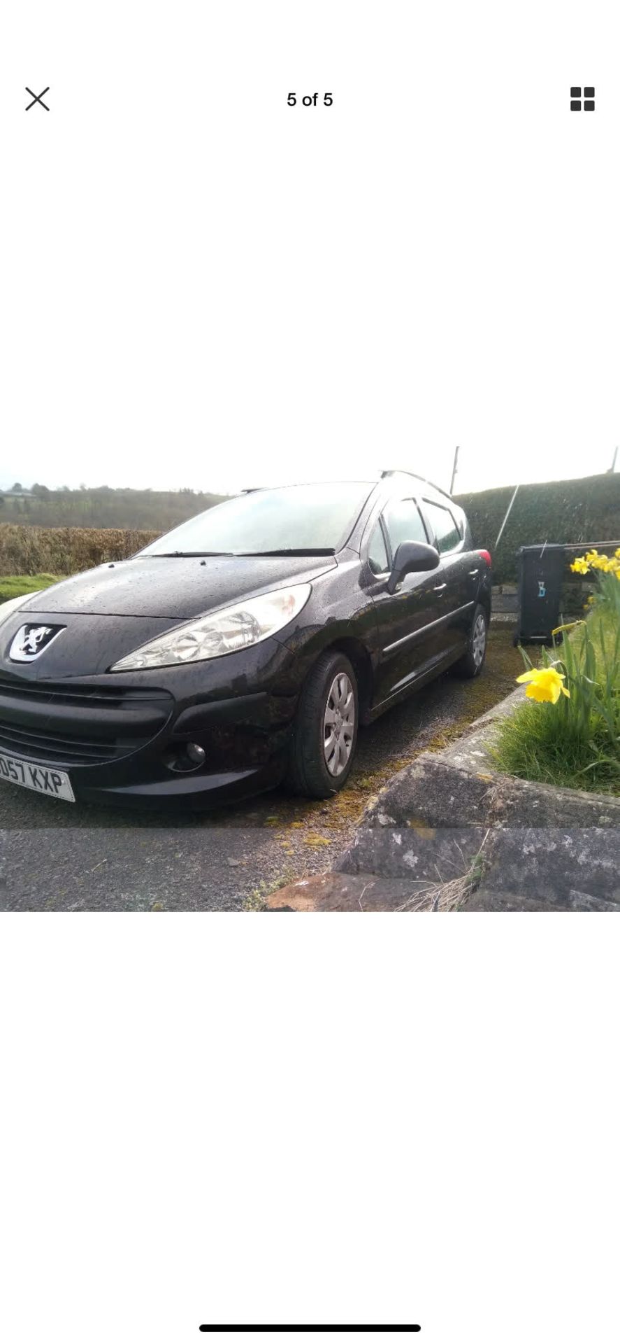 PEUGEOT 207 ESTATE CAR (57 PLATE) - Image 2 of 3