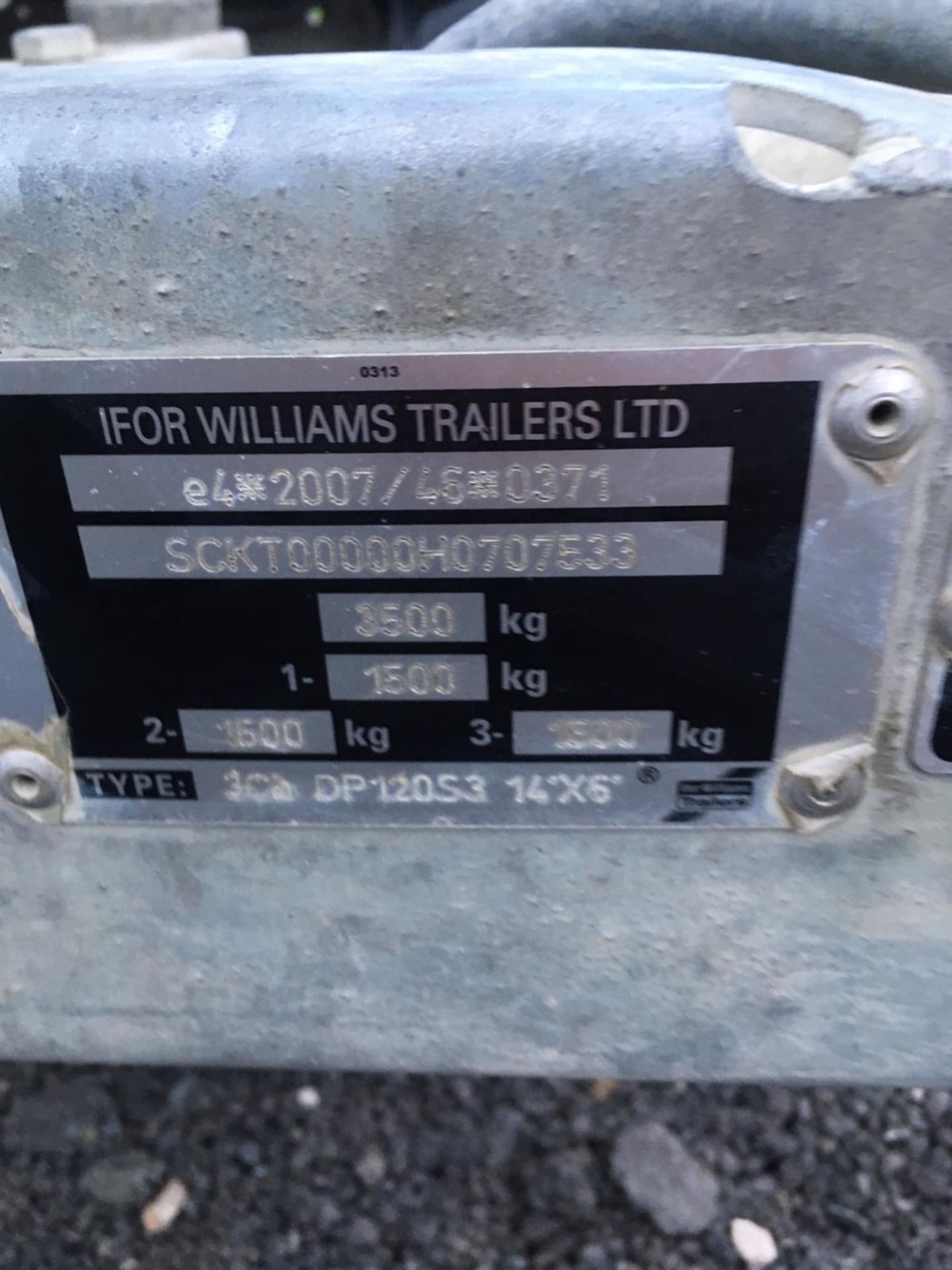 IFOR WILLIAMS 14ft TRIAXLE STOCK TRAILER - Image 2 of 5