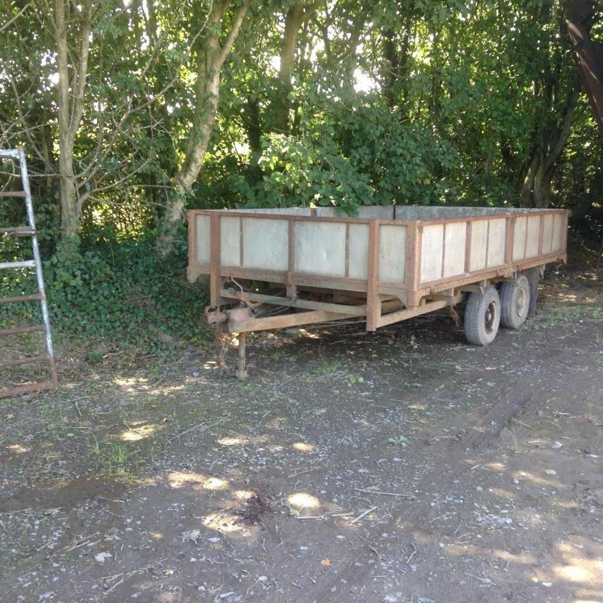 IFOR WILLIAMS 12' FLAT TRAILER W/SIDES