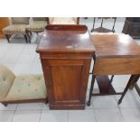 A Victorian Pot Cupboard Stool & Table