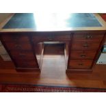 A Victorian Mahogany kneehole desk