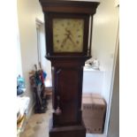An Early 19th Century Oak Cased 30 hour long case clock by Owen Davies Llanidloes Longbridge St (183