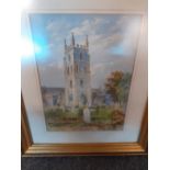 Edward Salter Montgomery Church signed watercolour dated 1897