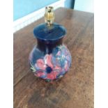 Moorcroft table lamp with Peony design 12"high