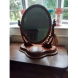 A Victorian Mahogany toilet mirror