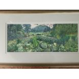 Alison Ware Lake view with abundant foliage signed watercolour dated 1992
