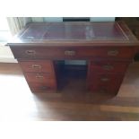 A Victorian Mahogany Campaign desk