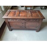 An 18th century Oak blanket chest