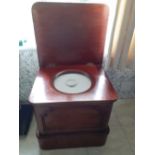 A plain Victorian Mahogany commode