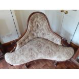 An unusual early Victorian Mahogany Parlour corner chair.