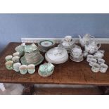 Royal Doulton Strawberries and cream part tea and dinner service inc teapots, tureens, coffee cups &