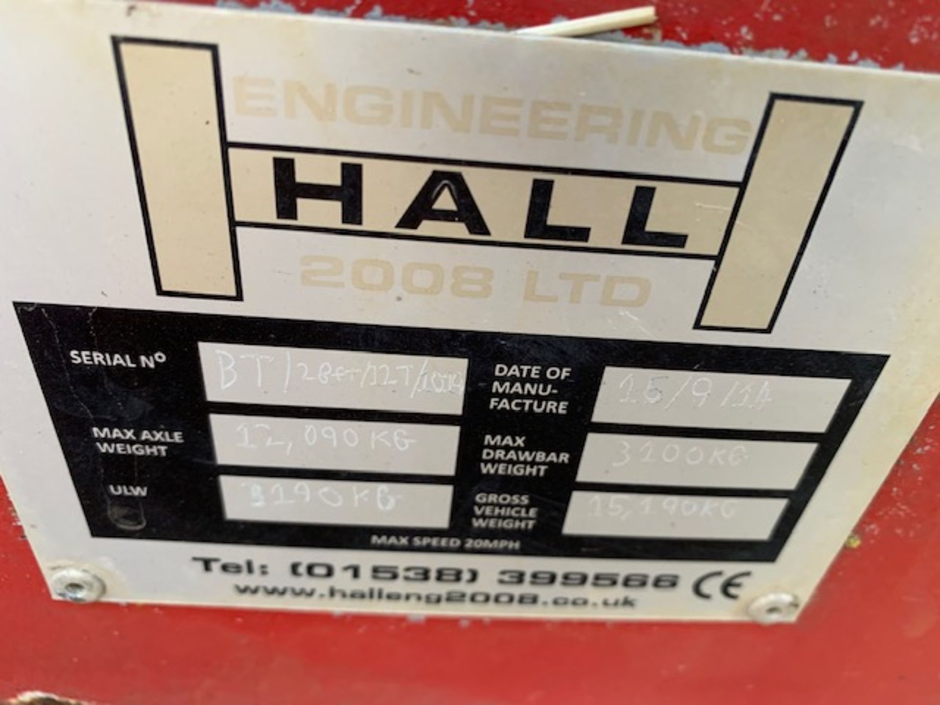 HALL (2014) 12 TON 28FT TRAILER - Bild 5 aus 7