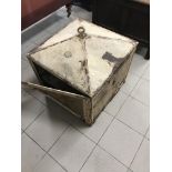 A 19TH century metal hanging meat safe. 60 x 60 x 56cm high