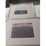 A Pair of limited edition Framed prints of country scenes pencil signed dated 75 and 80.