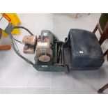 A vintage Webbs lawnmower