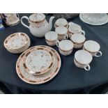 An Elizabethan china teaset with floral decoration 22 pieces