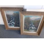 H J NOYES Bettws y Coed North Wales signed oil on canvas. framed 30"x35"