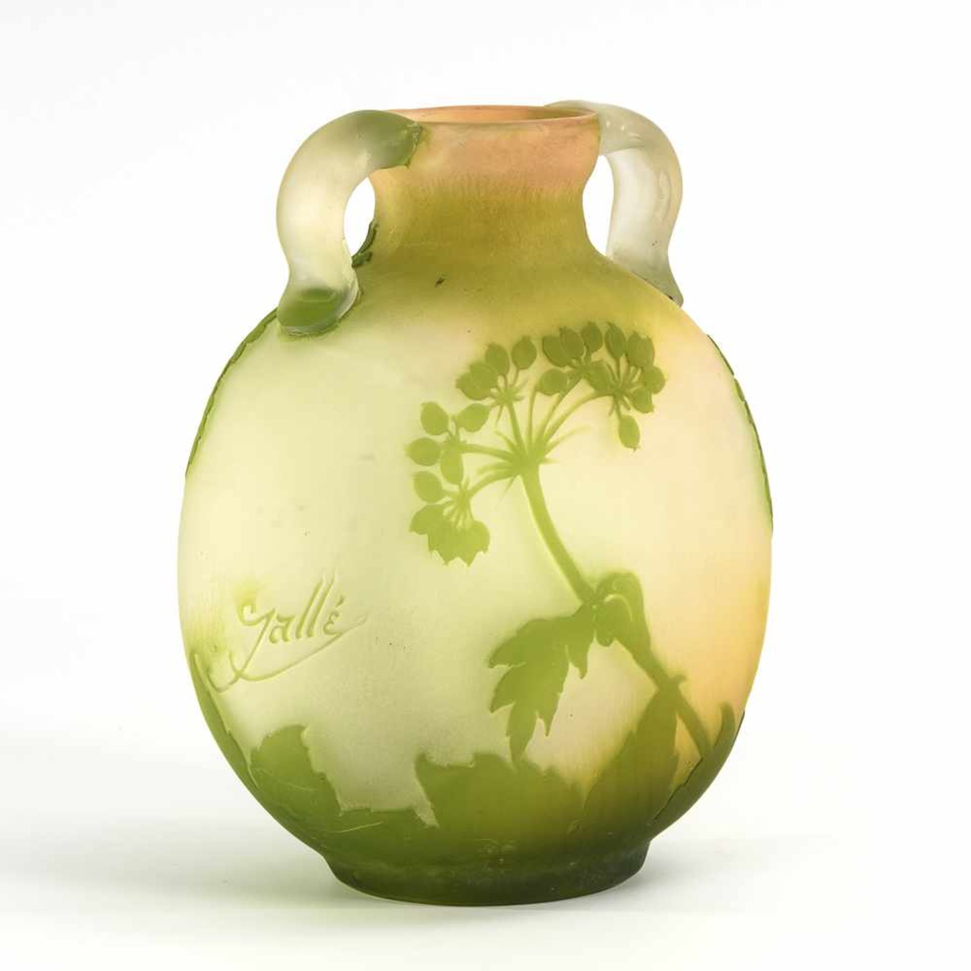 Jugendstil-Vase mit Pflanzendekor - Image 2 of 6