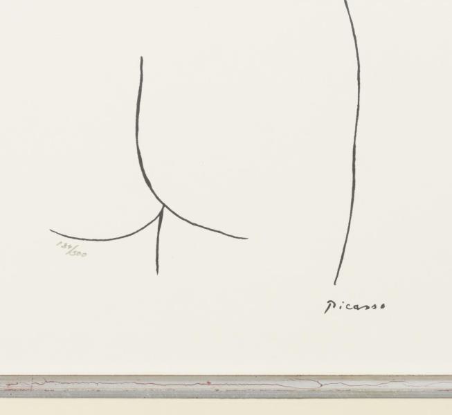 PICASSO, Pablo (1881 Málaga/Spanien - 1973 Mougins/Frankreich). 3 lineare Werke. - Image 4 of 6