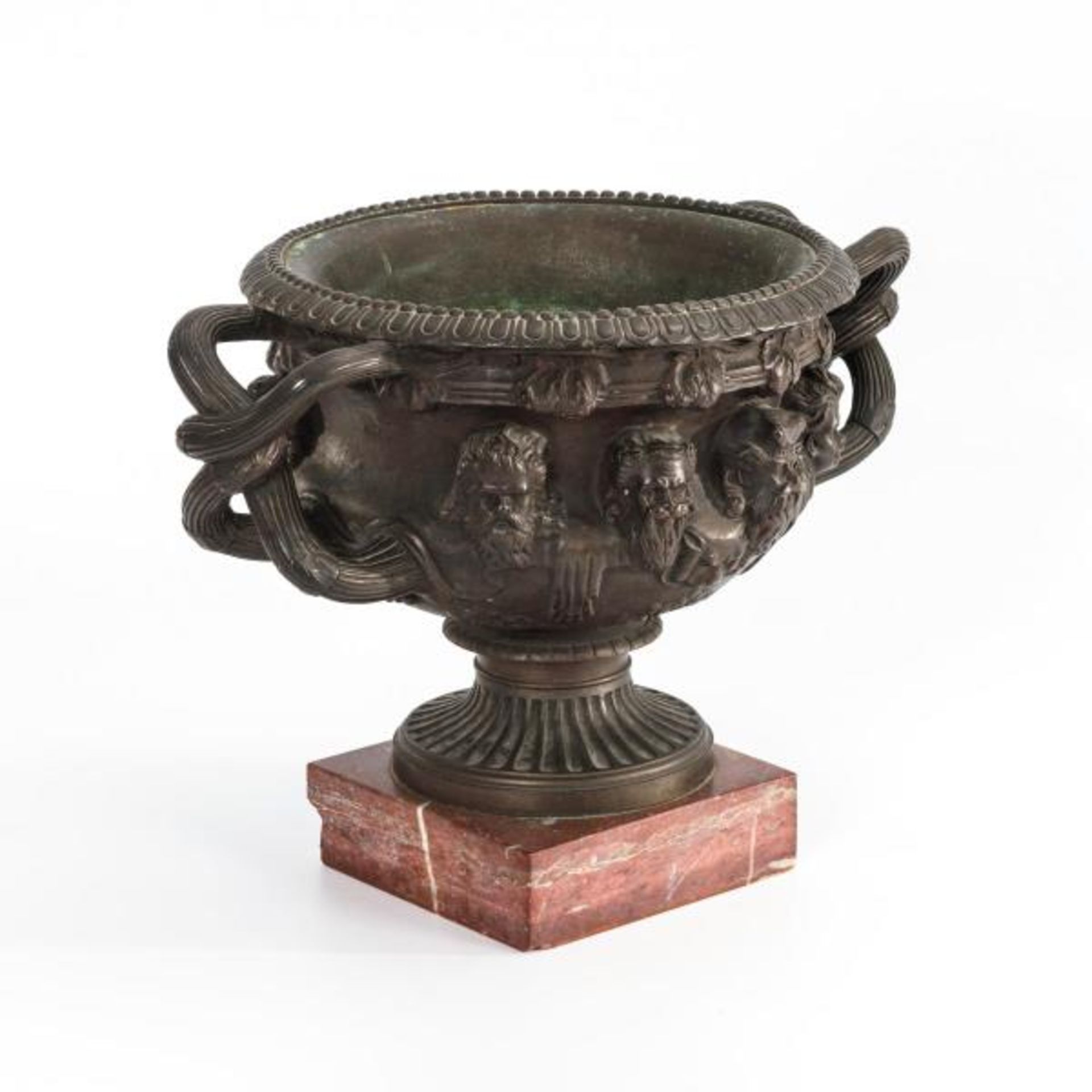 Bacchantische Bronze-Vase - Bild 3 aus 4