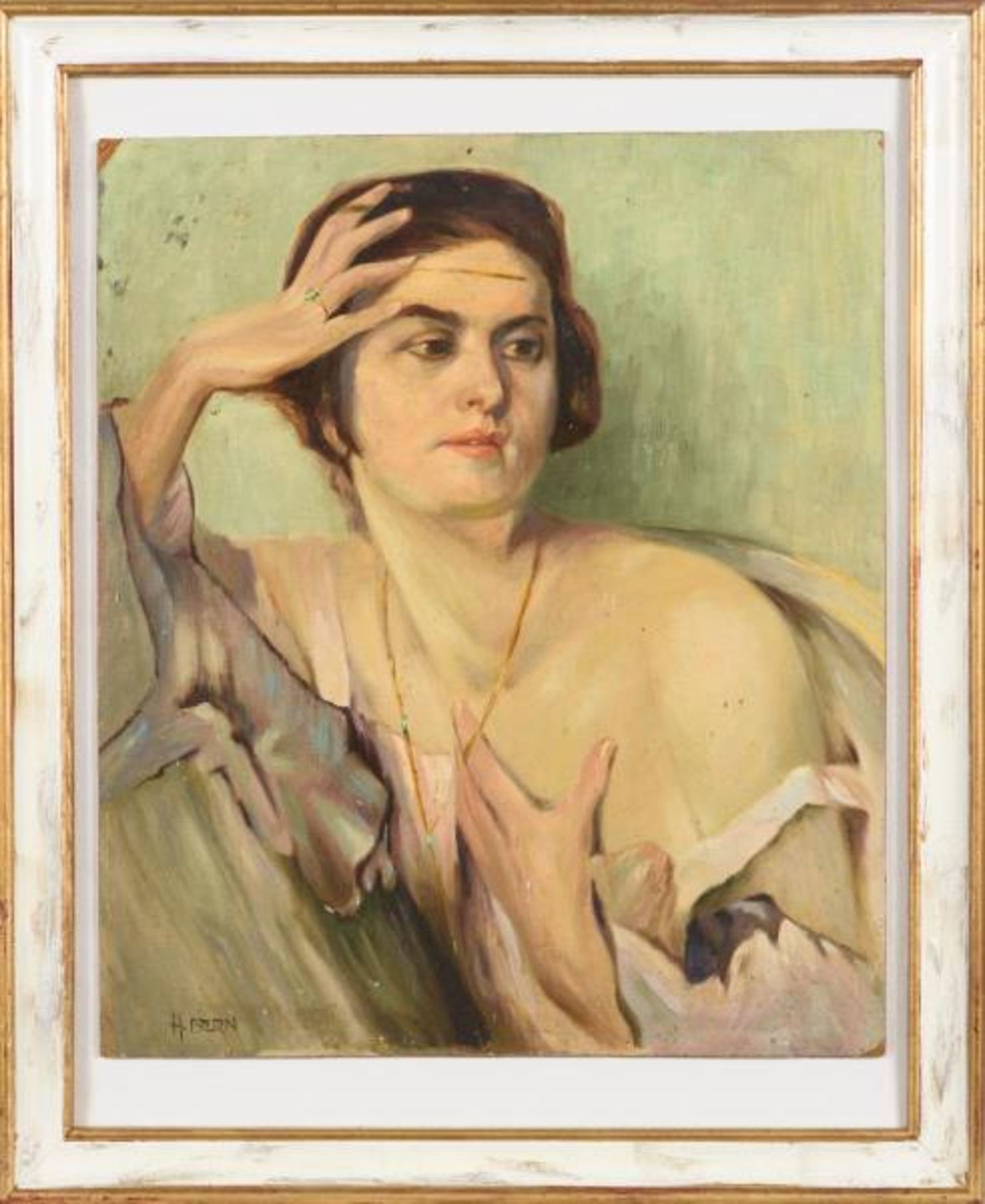 BERN, H.. Porträt einer jungen Frau. - Bild 2 aus 3