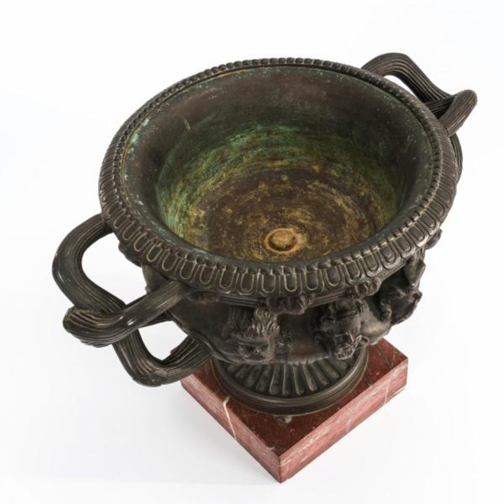 Bacchantische Bronze-Vase - Bild 2 aus 4