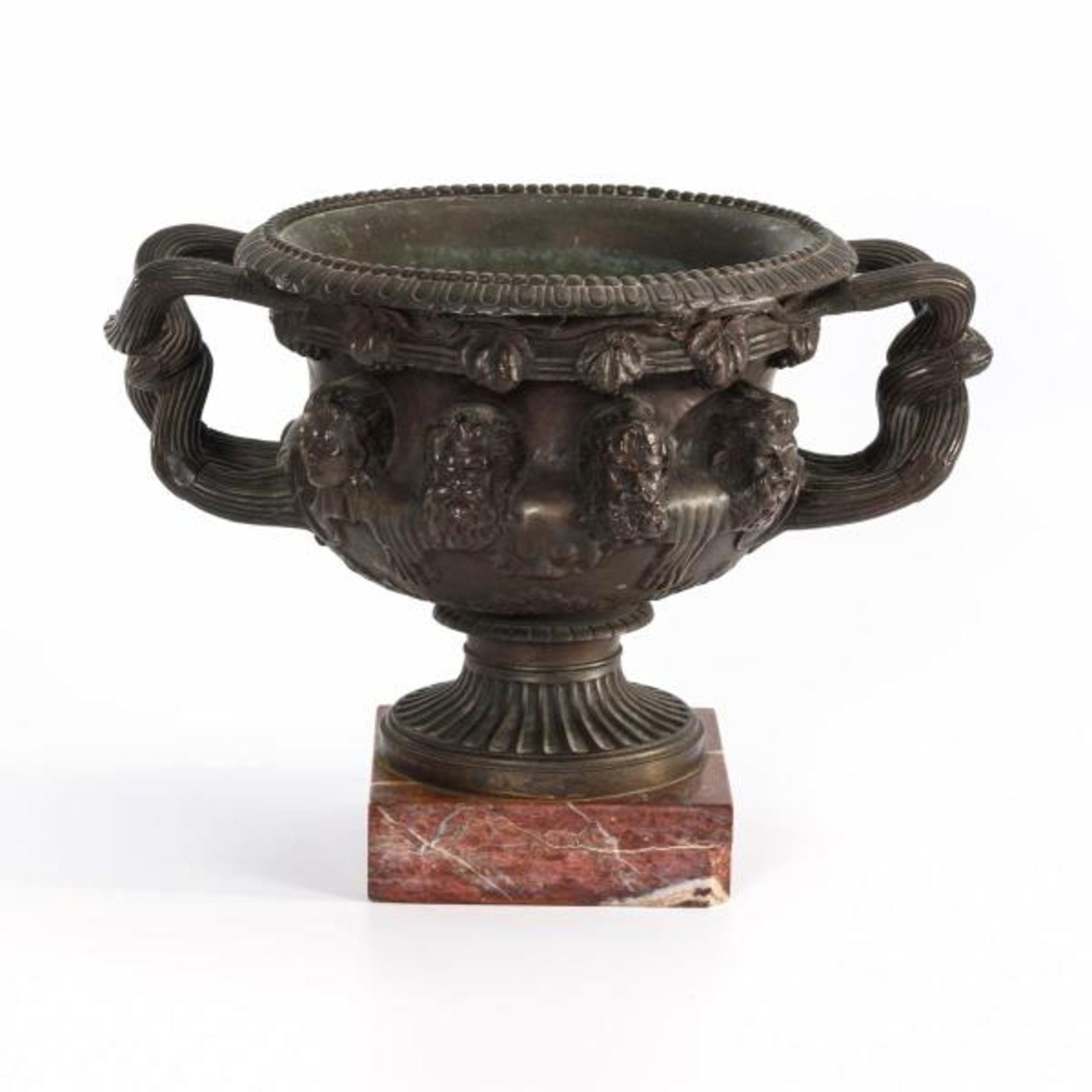Bacchantische Bronze-Vase