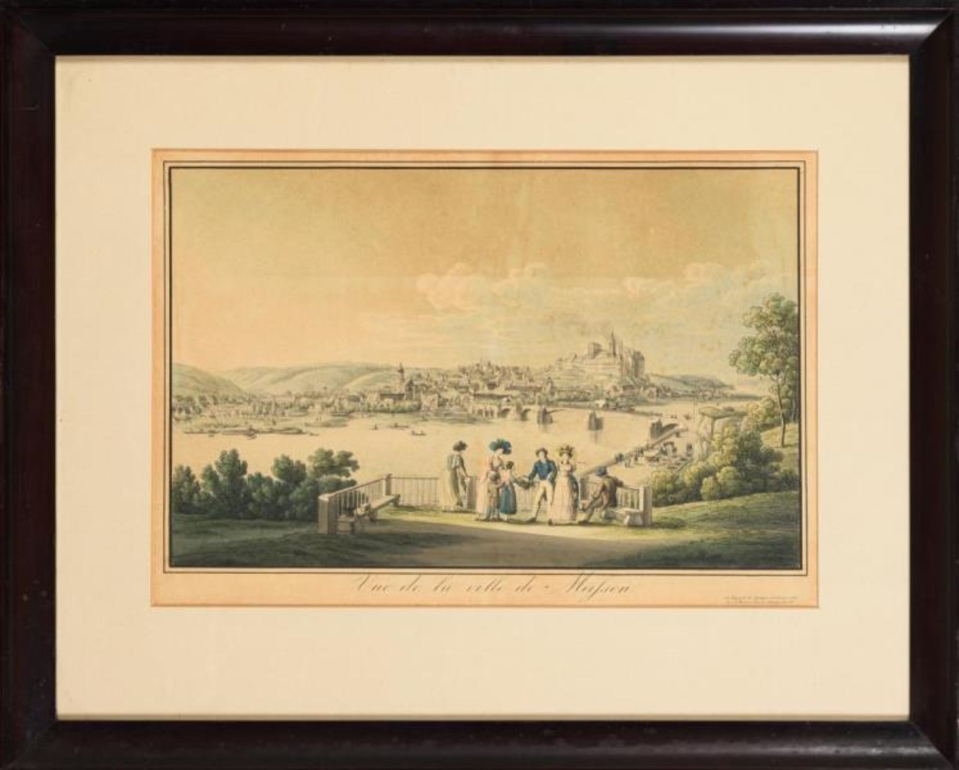 WOHL: RICHTER , Carl August (1770 Wachau/Österreich - 1848 Dresden). Ansicht von Meißen. - Bild 2 aus 2