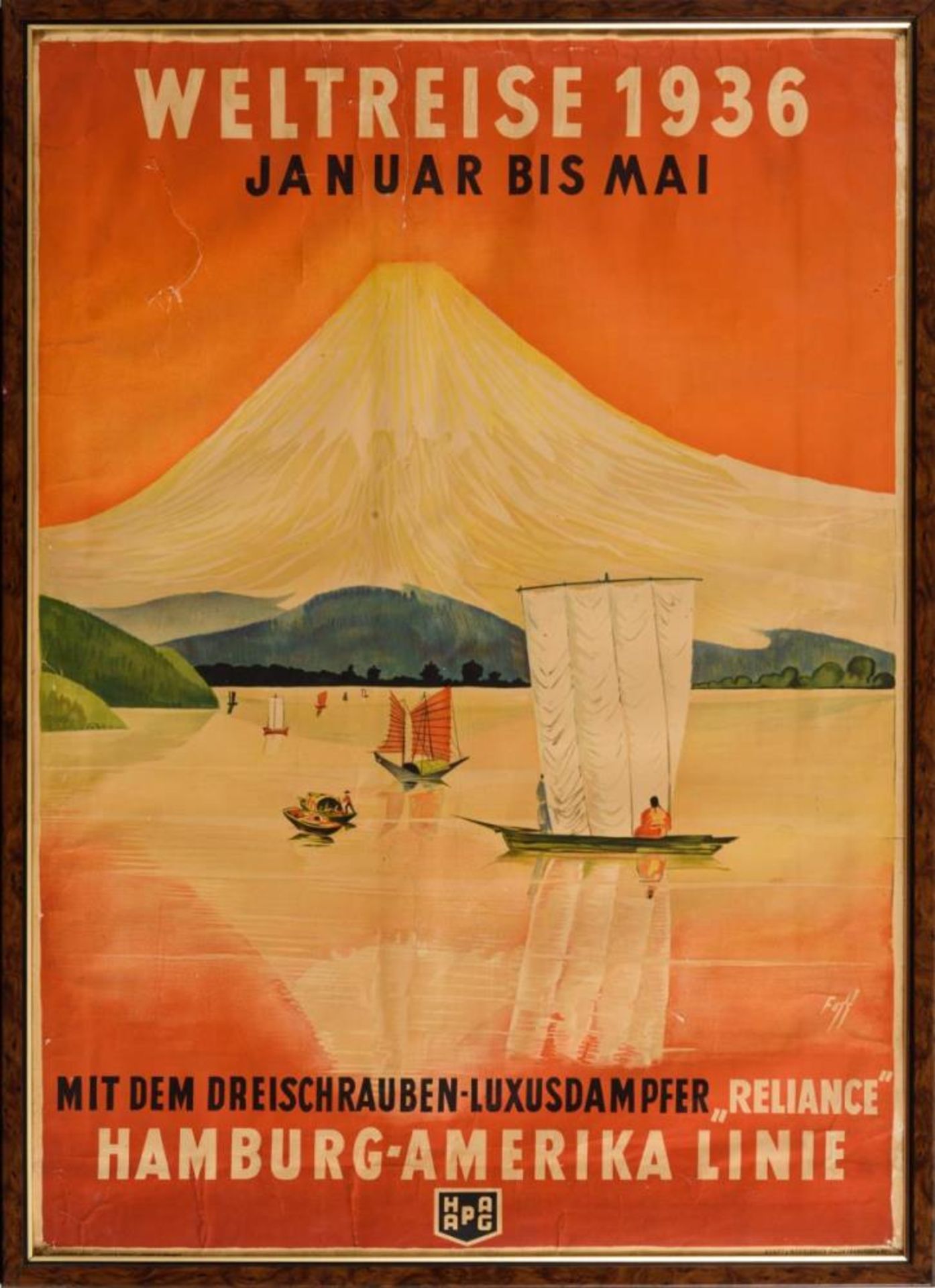2 Plakate f&#252;r Schiffsreisen - Image 2 of 3