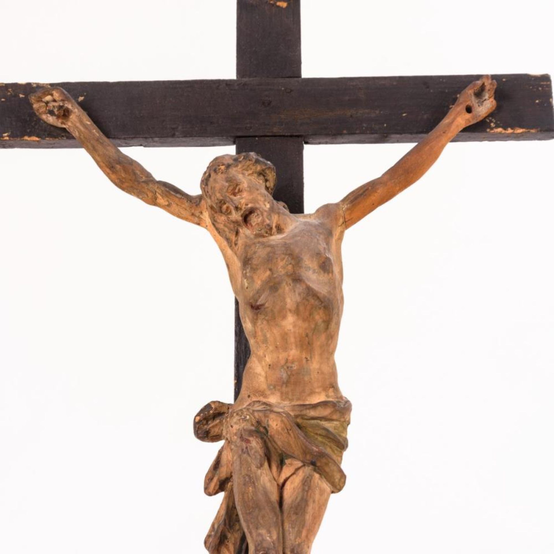Kreuzigungsgruppe: Kruzifix mit Maria und Johannes - Image 2 of 3