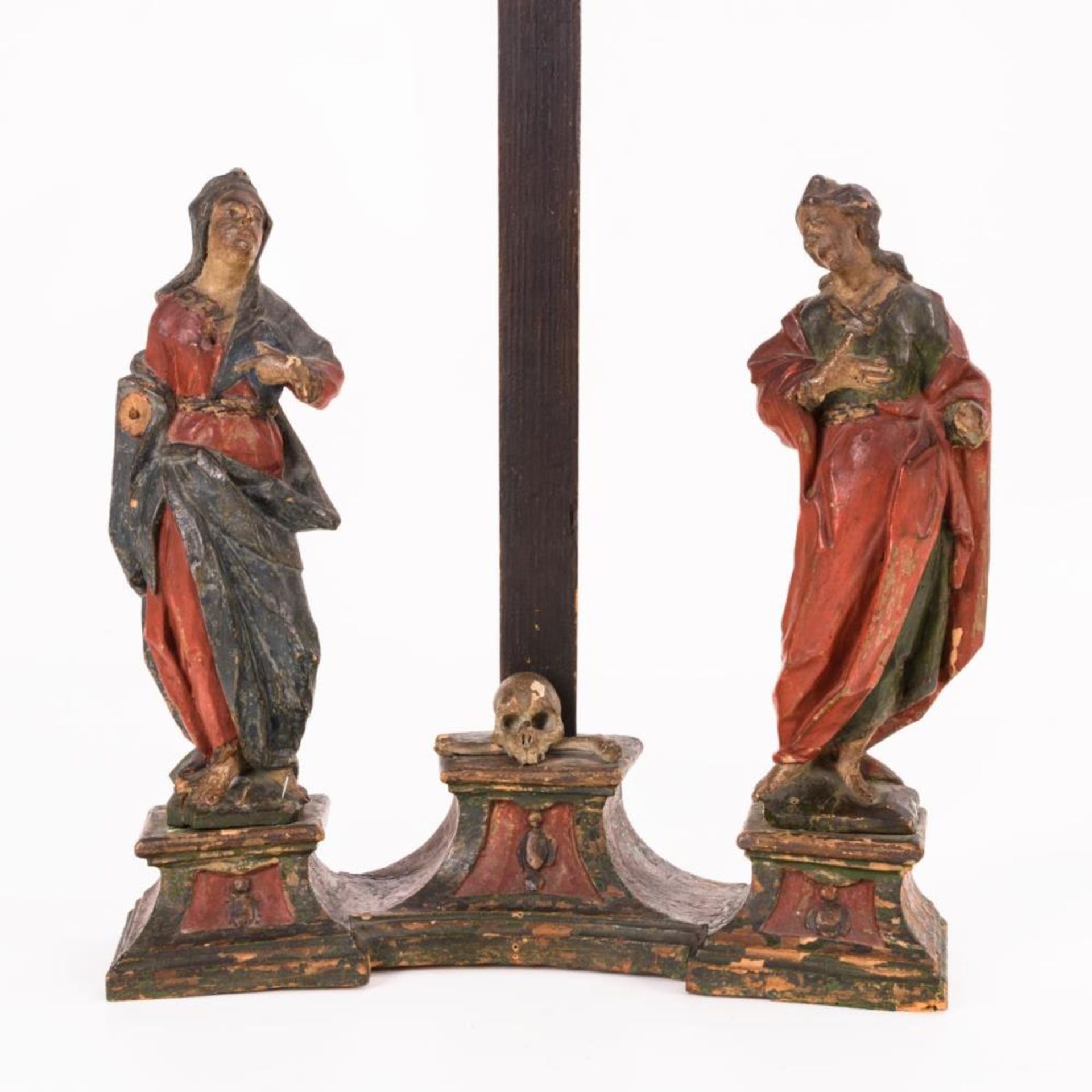 Kreuzigungsgruppe: Kruzifix mit Maria und Johannes - Image 3 of 3