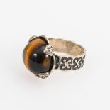 Designer-Ring mit Tigerauge