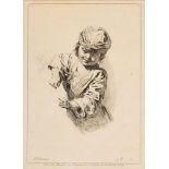 Bildnis eines Knaben nach Jean Antoine Watteau