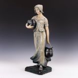 Gro&#223;e Jugendstil-Figur: Holl&#228;ndische Wassertr&#228;gerin