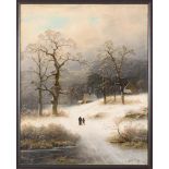 Winterlandschaft mit Staffage