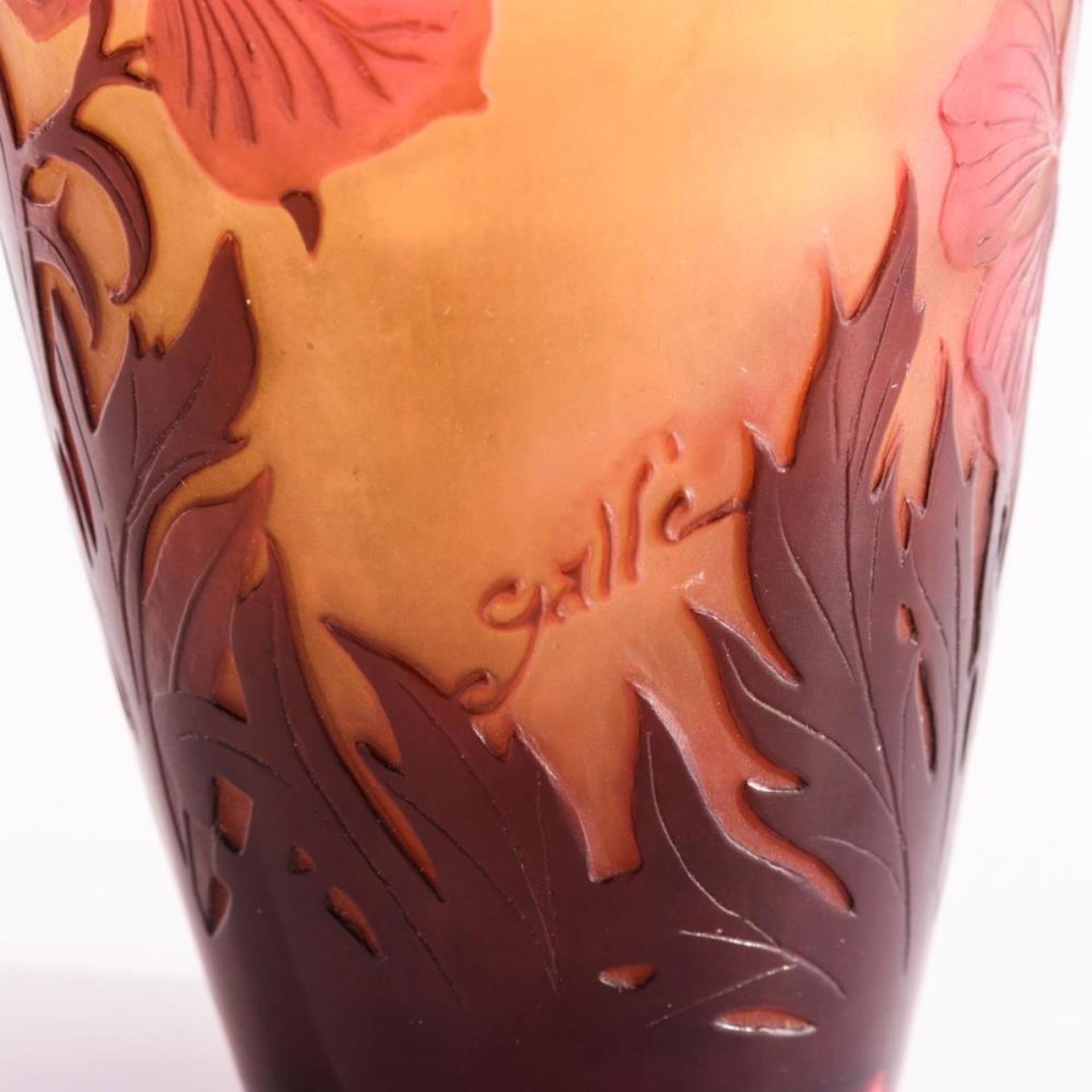 Jugendstil-Vase mit Blumendekor - Image 5 of 5