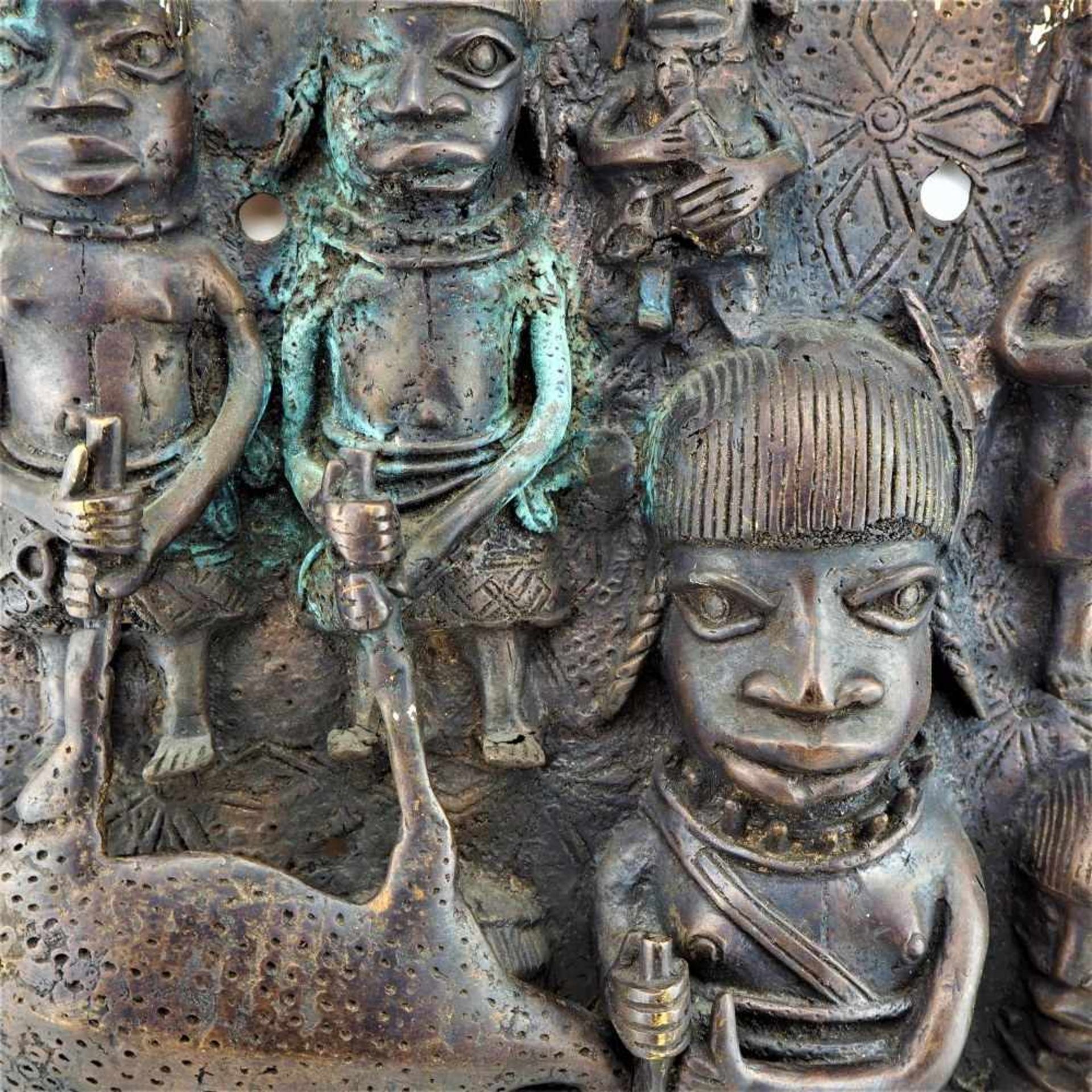 Wandrelief aus dem Benin - Bild 2 aus 3